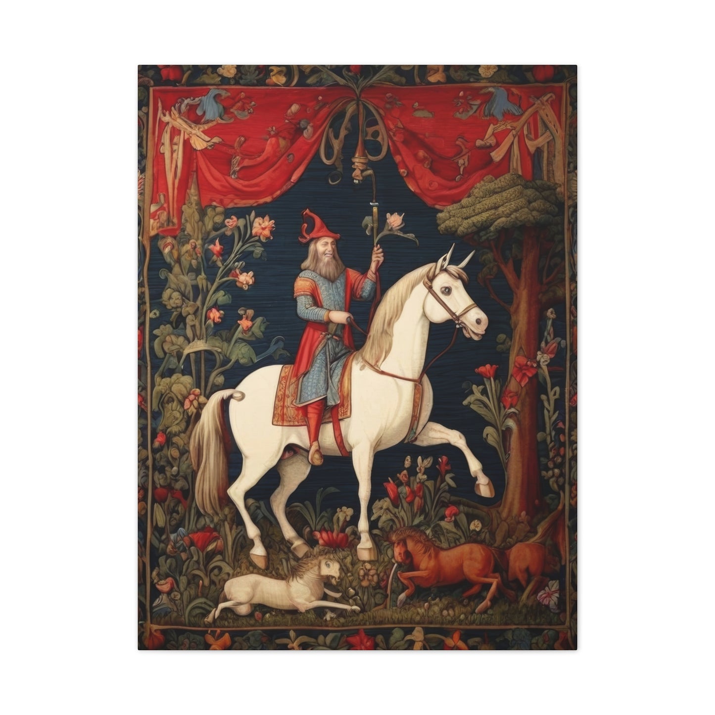 Medieval Tapestry - Canvas Stretched, 0.75"