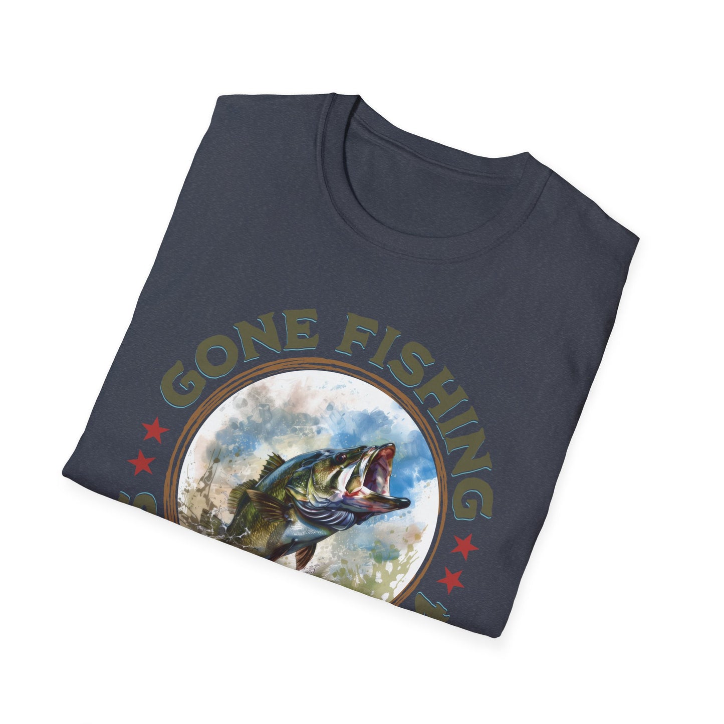 Gone Fishing - Unisex Softstyle T-Shirt