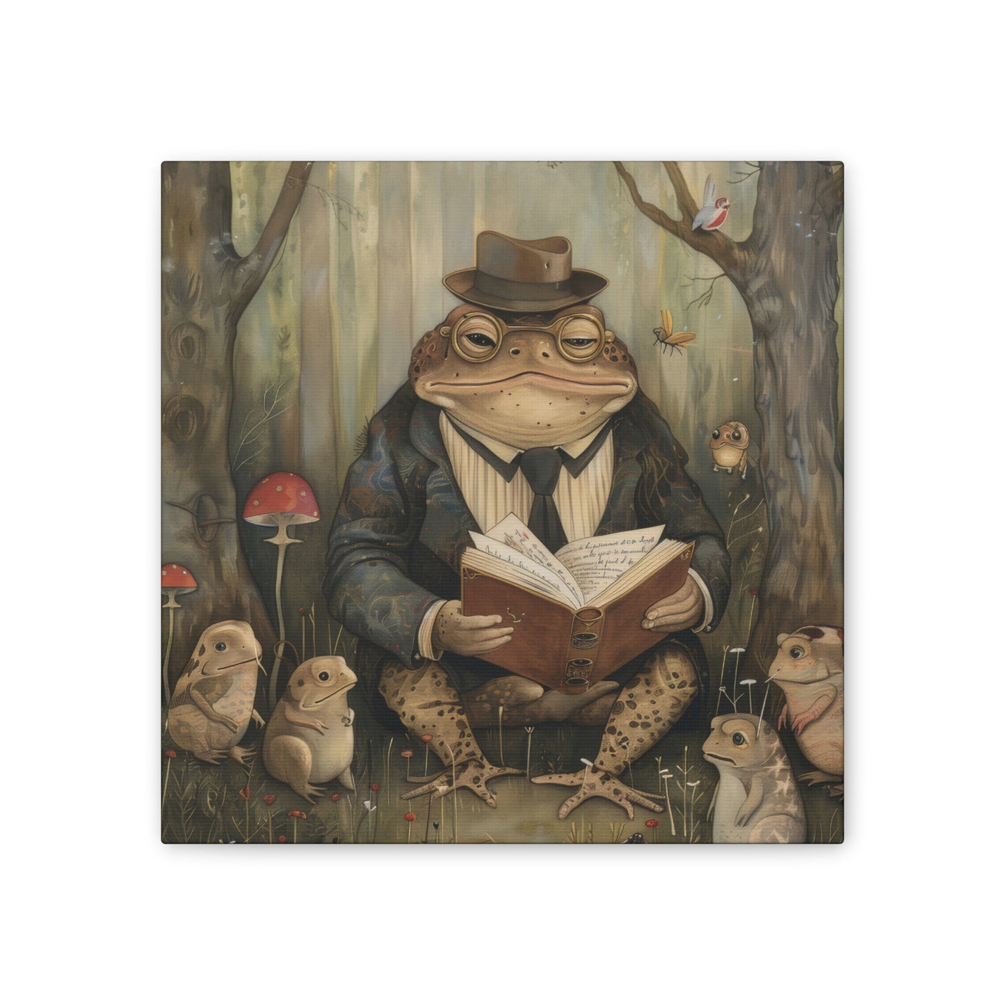 Grandpa Toad - Canvas Stretched, 0.75"