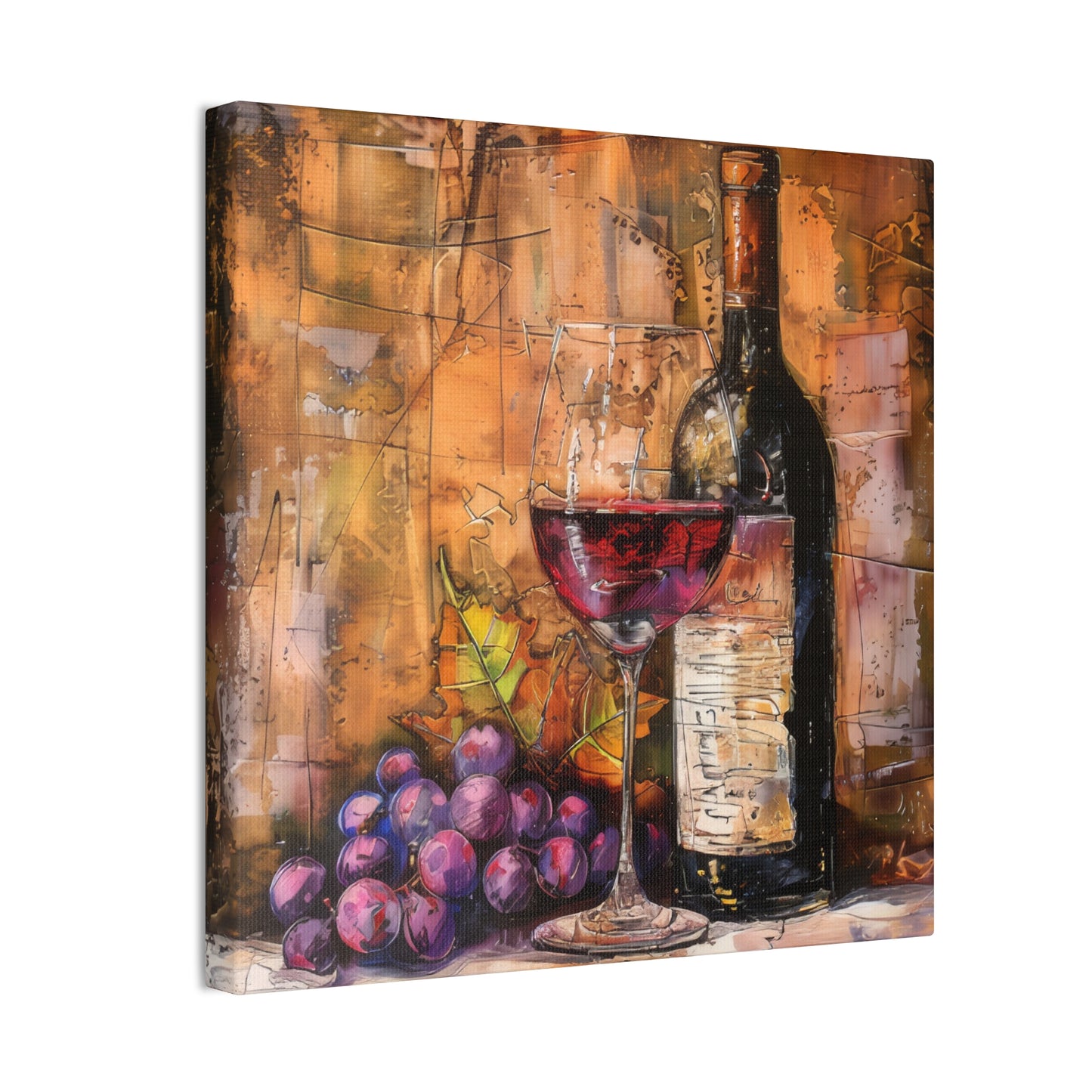 Wine - Canvas Stretched, 0.75"