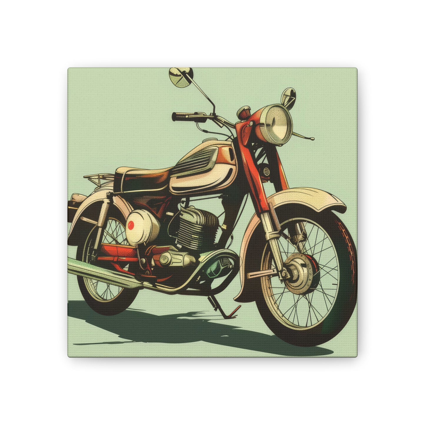 Motorcycle - Canvas Stretched, 0.75"