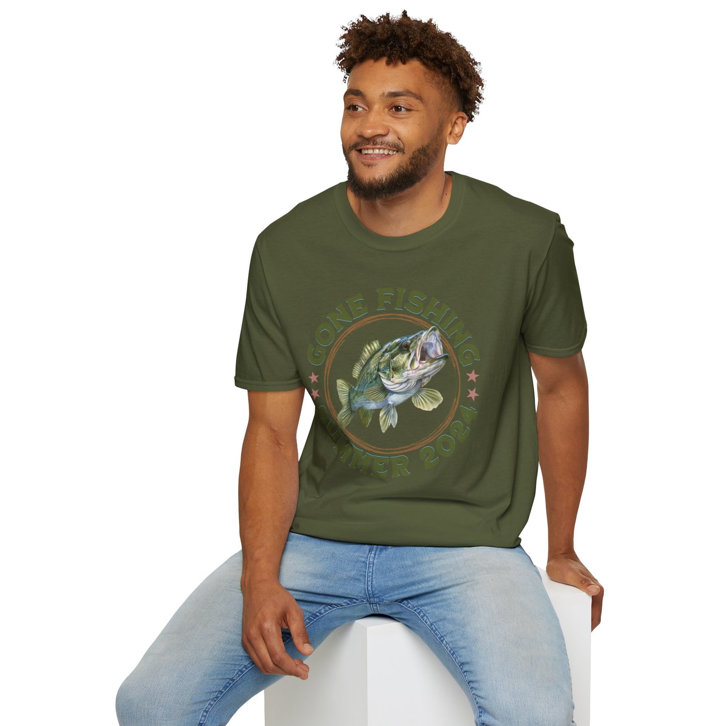 Gone Fishing - Unisex Softstyle T-Shirt