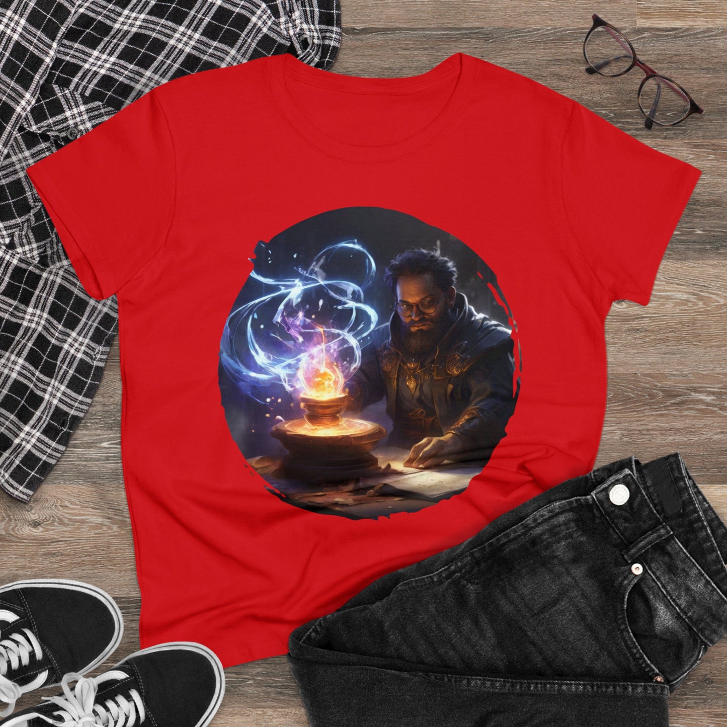 The Sorcerer - Fantasy - Women's Midweight Cotton Tee