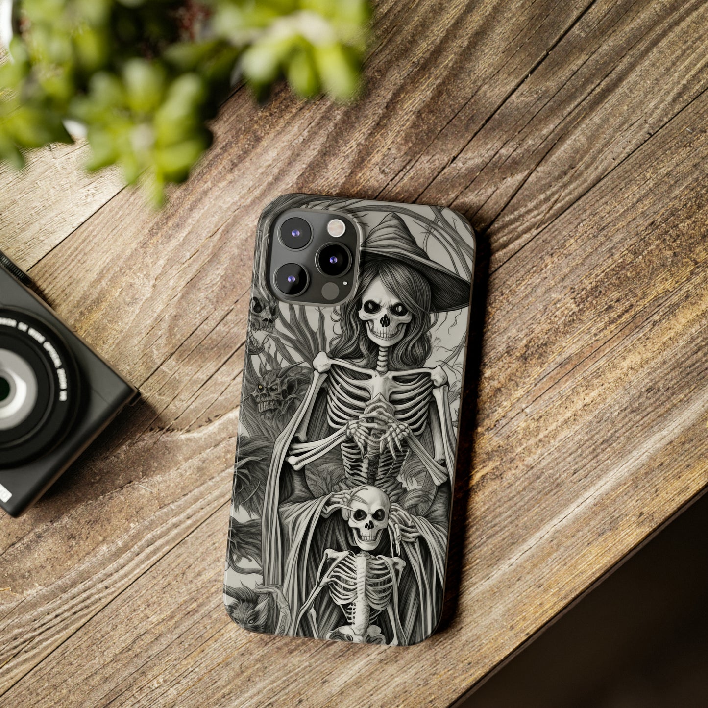 Skeleton Witch - Phone Case