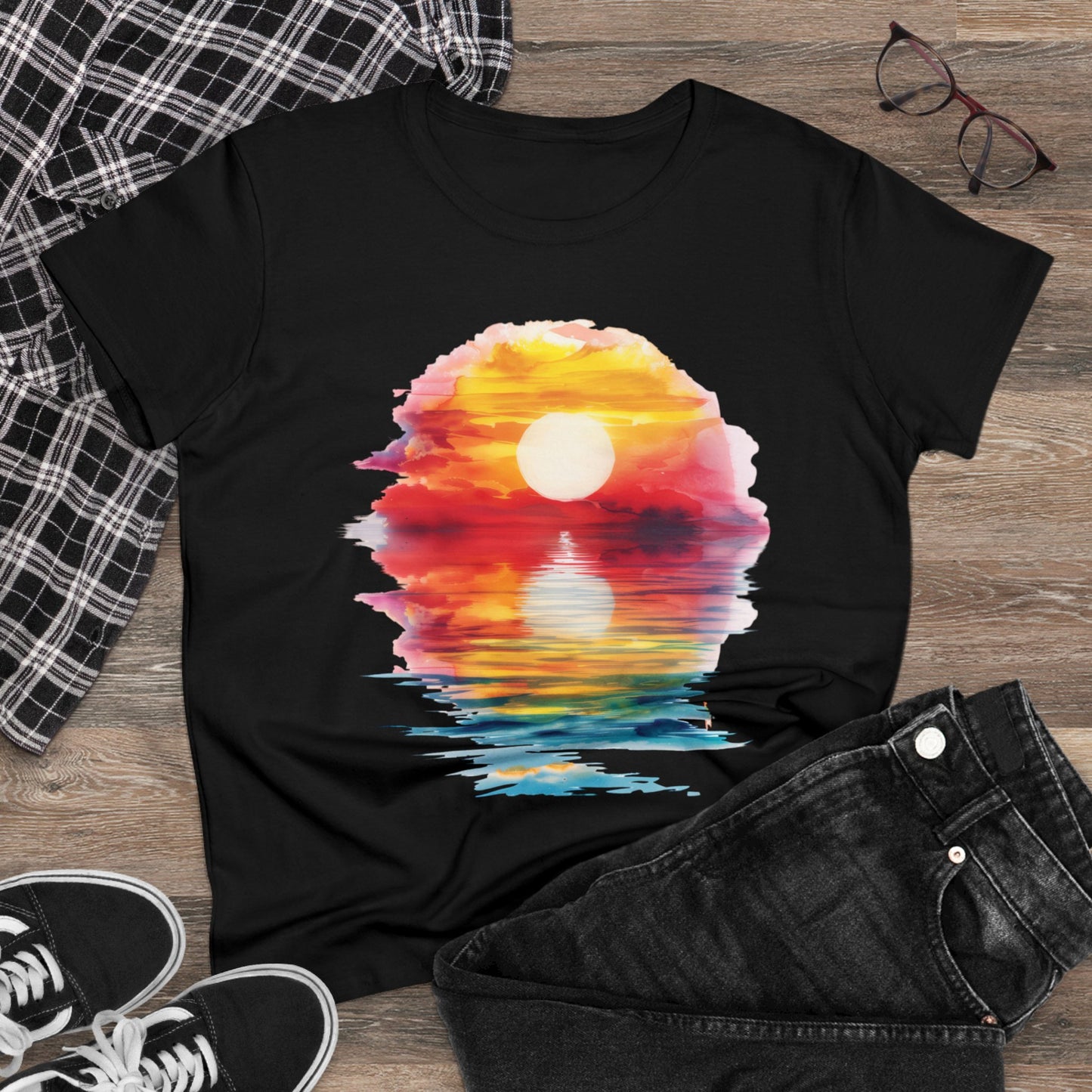 Sunrise - Women's Midweight Cotton Tee