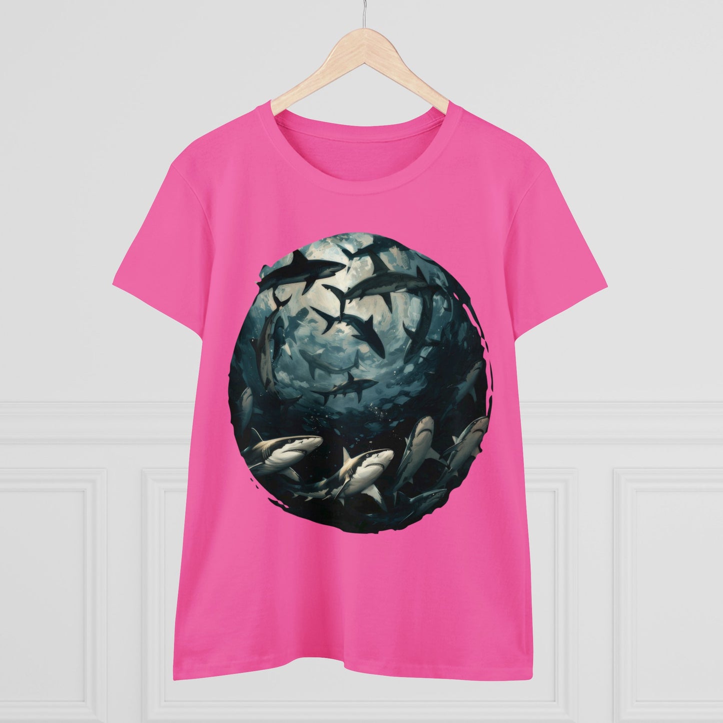 Sharks - Women's Midweight Cotton Tee