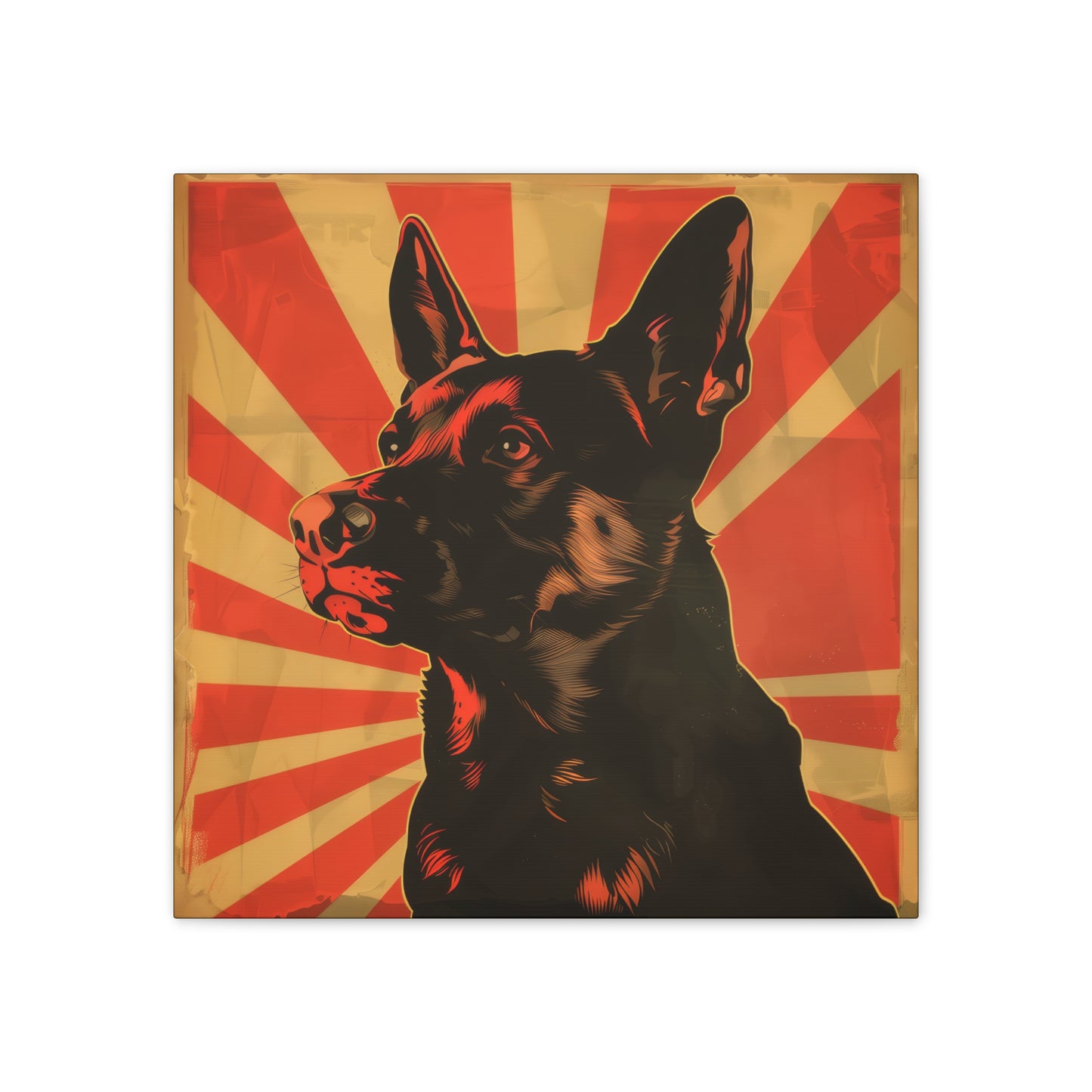 Comrade Canine - Canvas Stretched, 0.75"