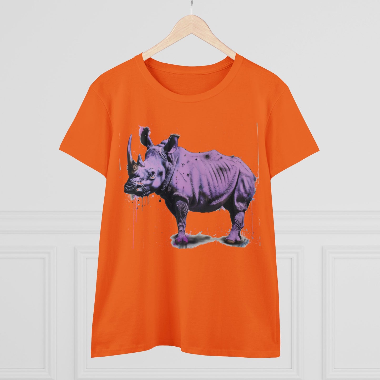 Purple Rhino - Women's Midweight Cotton Tee