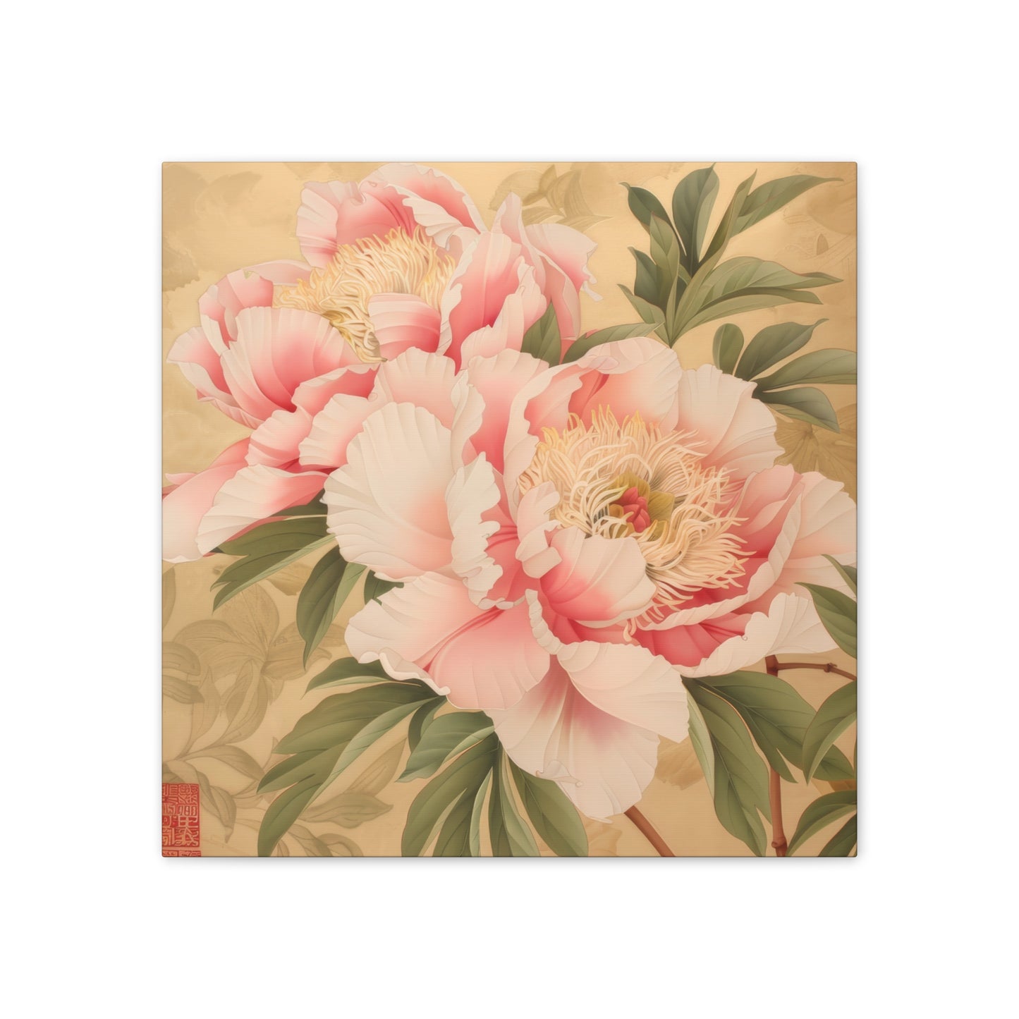 Peony - Canvas Stretched, 0.75"