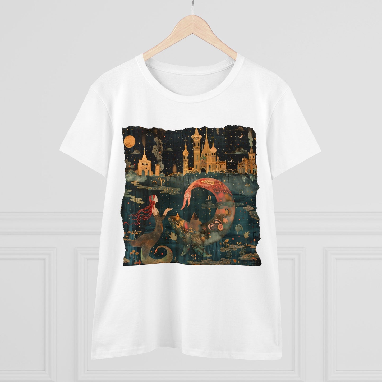 Mermaid - Fantasy - Women's Midweight Cotton Tee