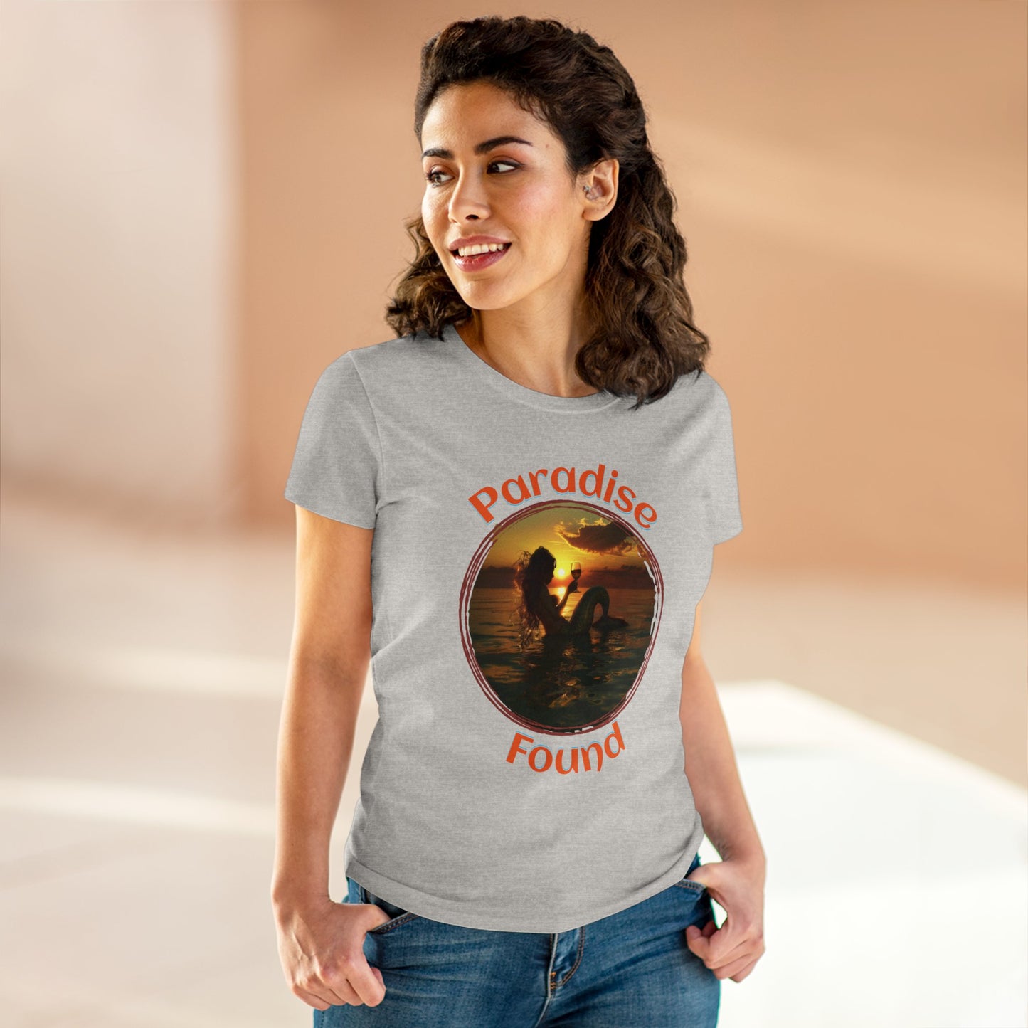 Paradise Found - Women's Midweight Cotton Tee