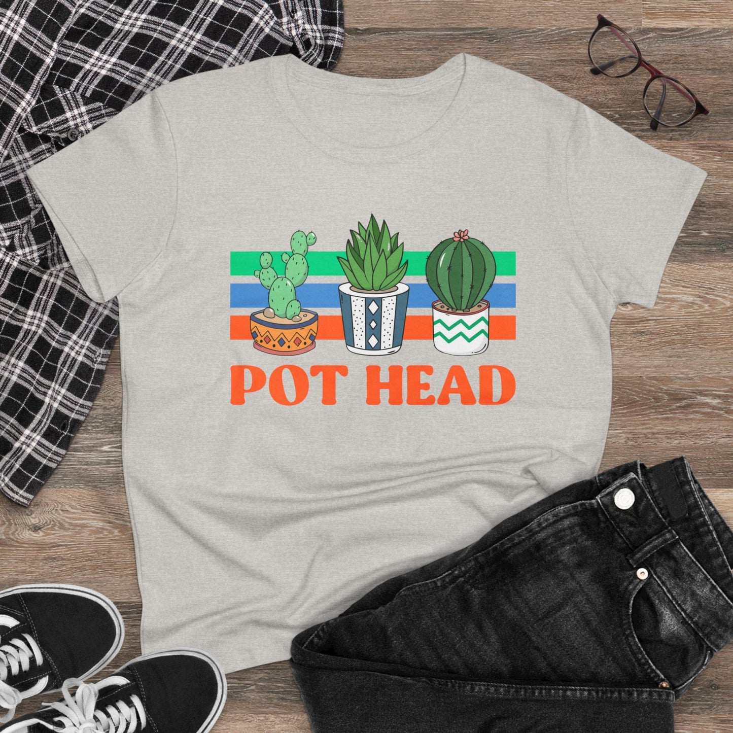 Pot Head - Gardening - Women's Midweight Cotton Tee