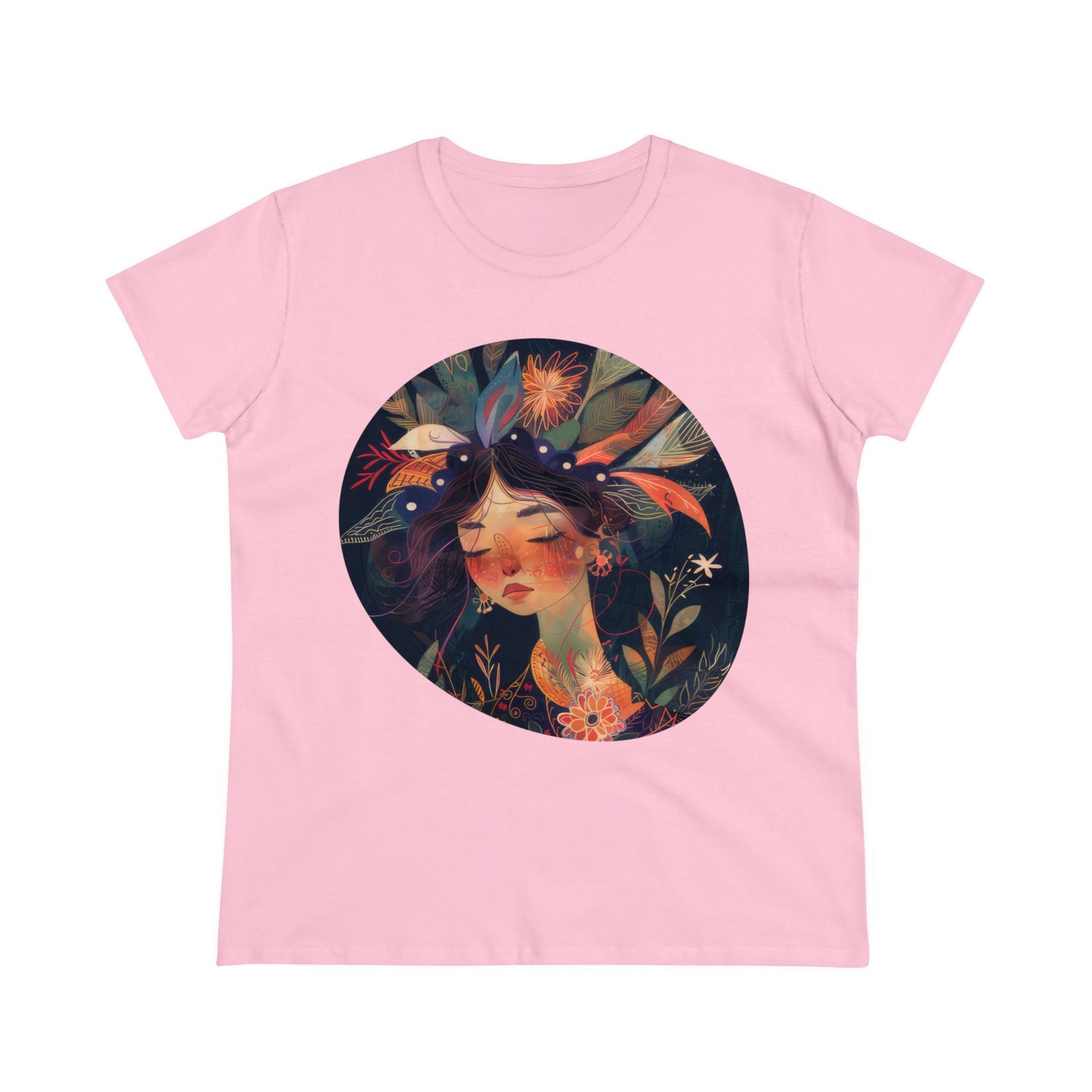 Flower Girl - Flowers - Women's Midweight Cotton Tee