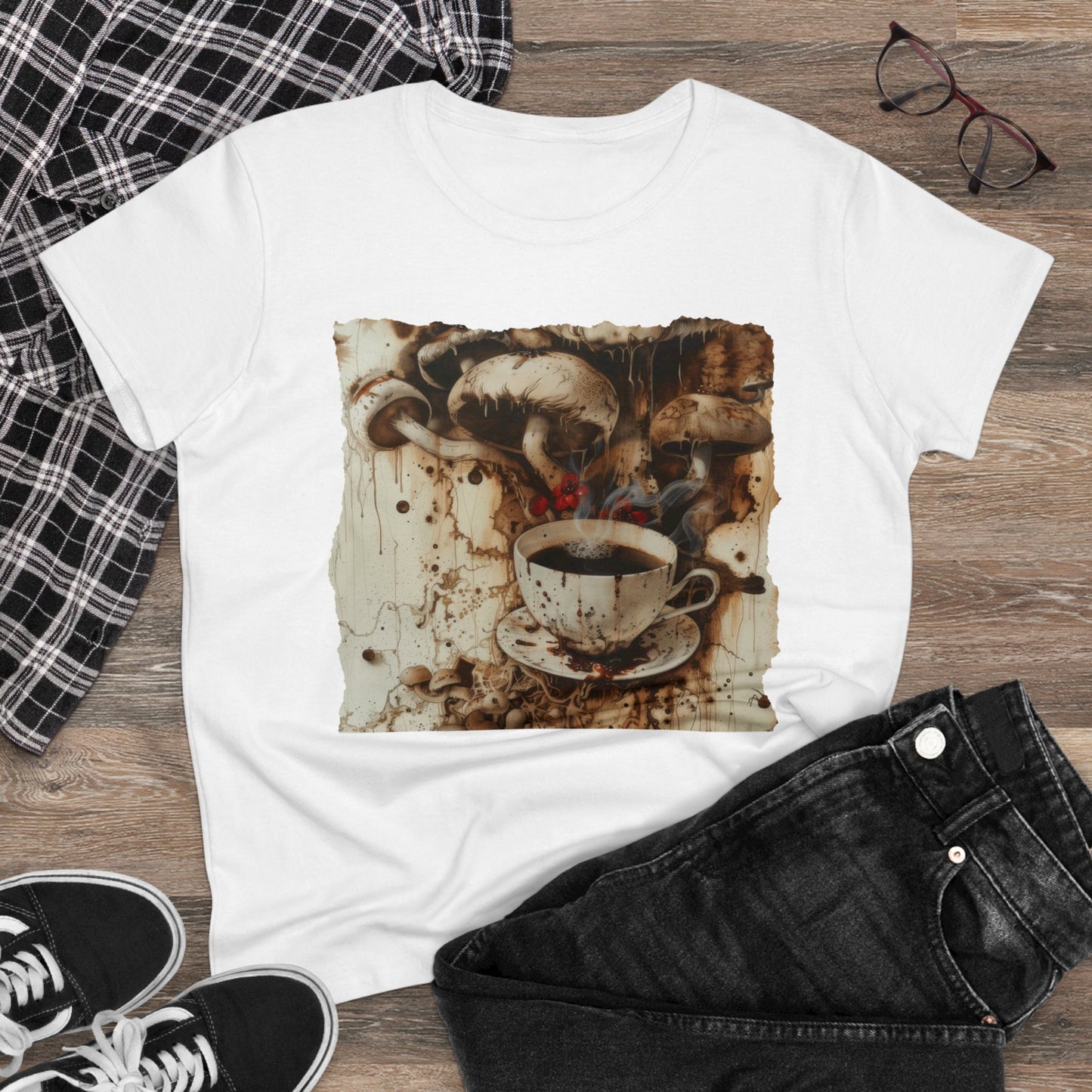 Organic Coffee - Women's Midweight Cotton Tee