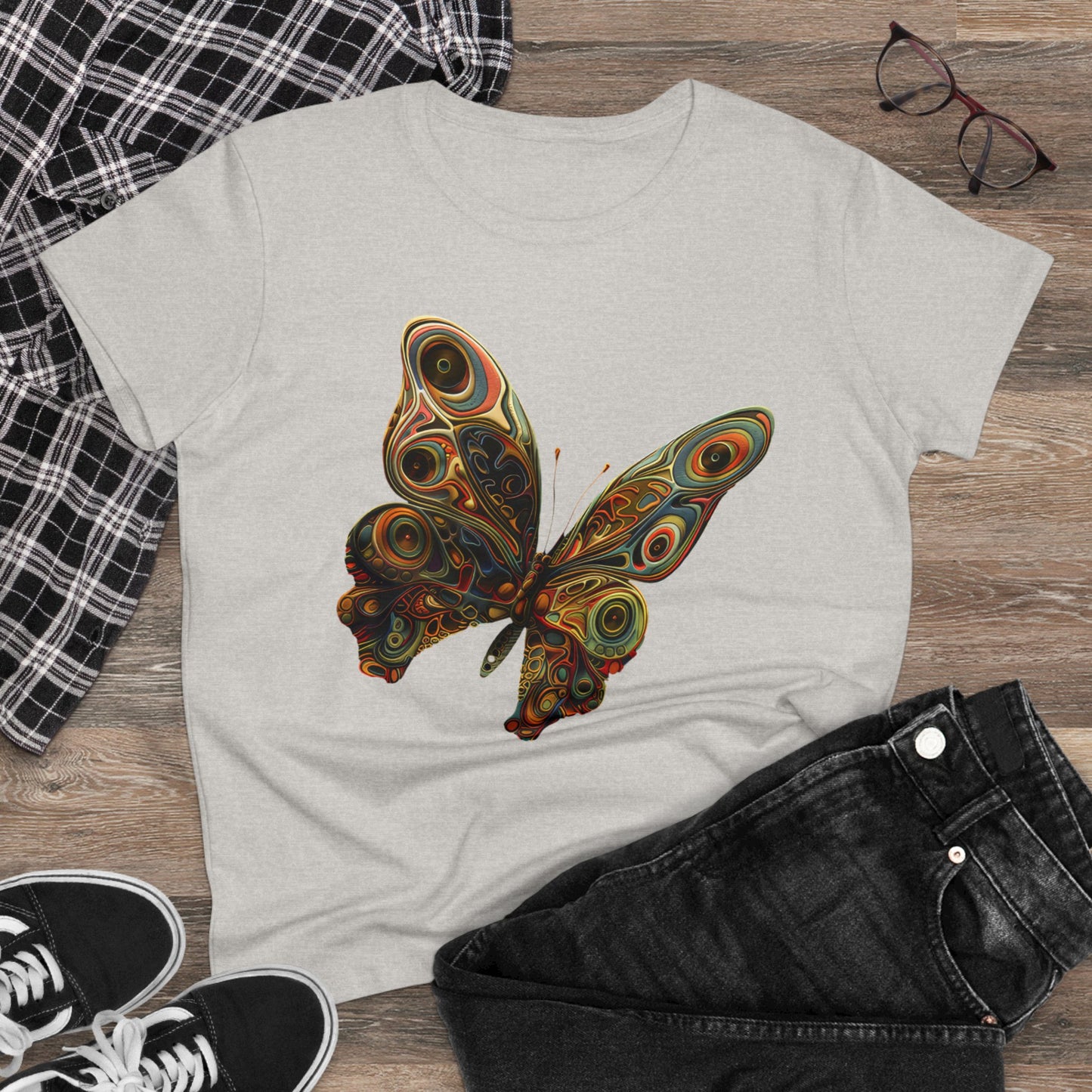 Butterfly - Women's Midweight Cotton Tee