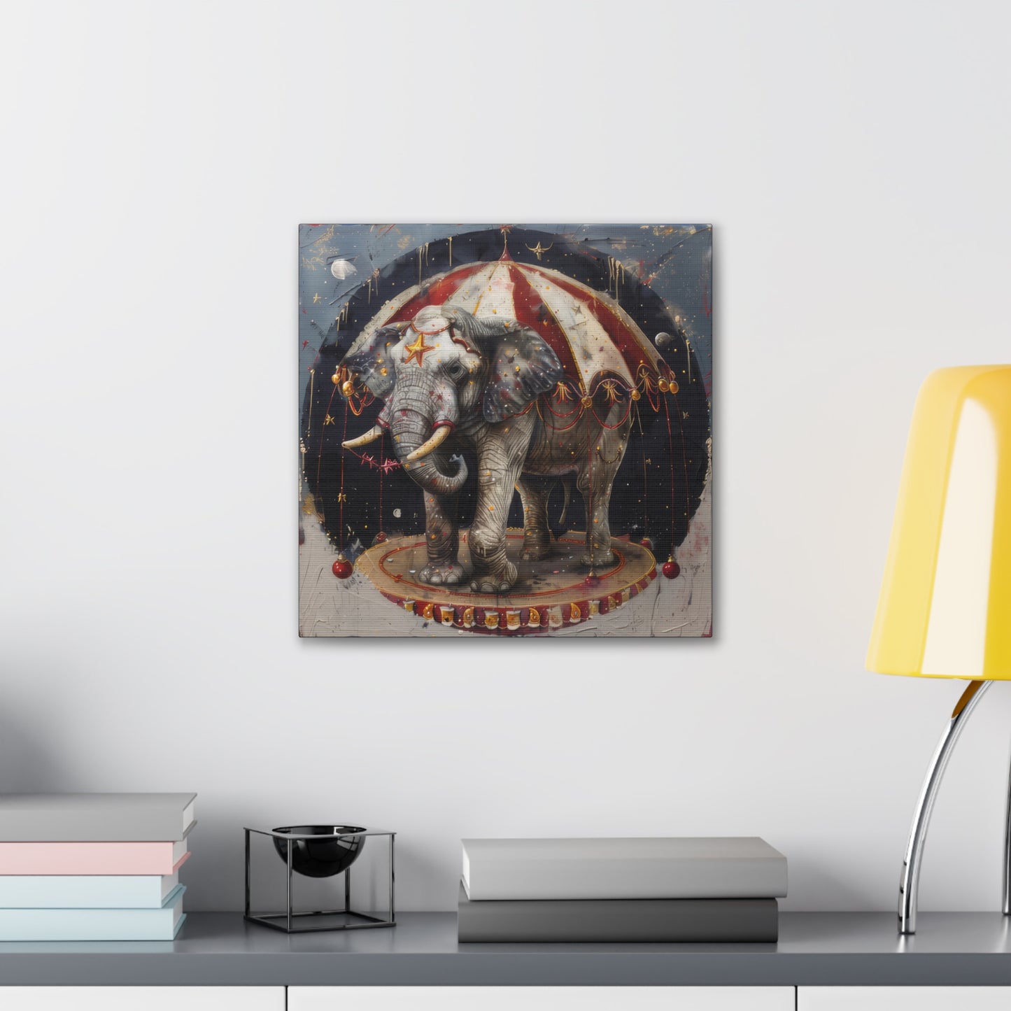 Circus Elephant - Canvas Stretched, 0.75"