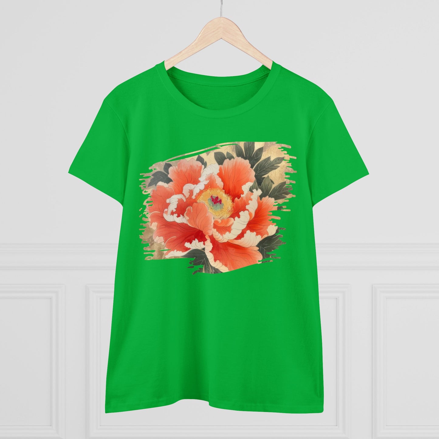 Peony - Flower - Women's Midweight Cotton Tee