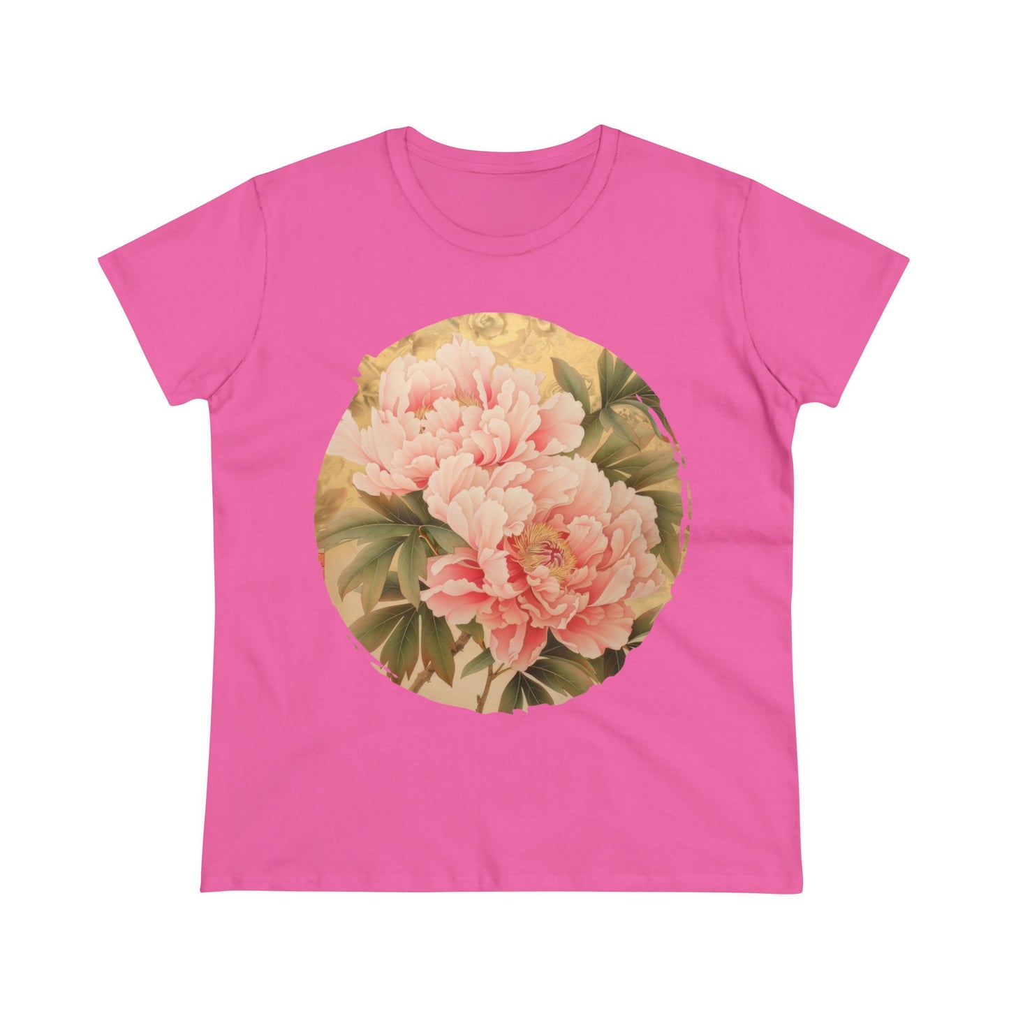 Peony - Flower - Women's Midweight Cotton Tee