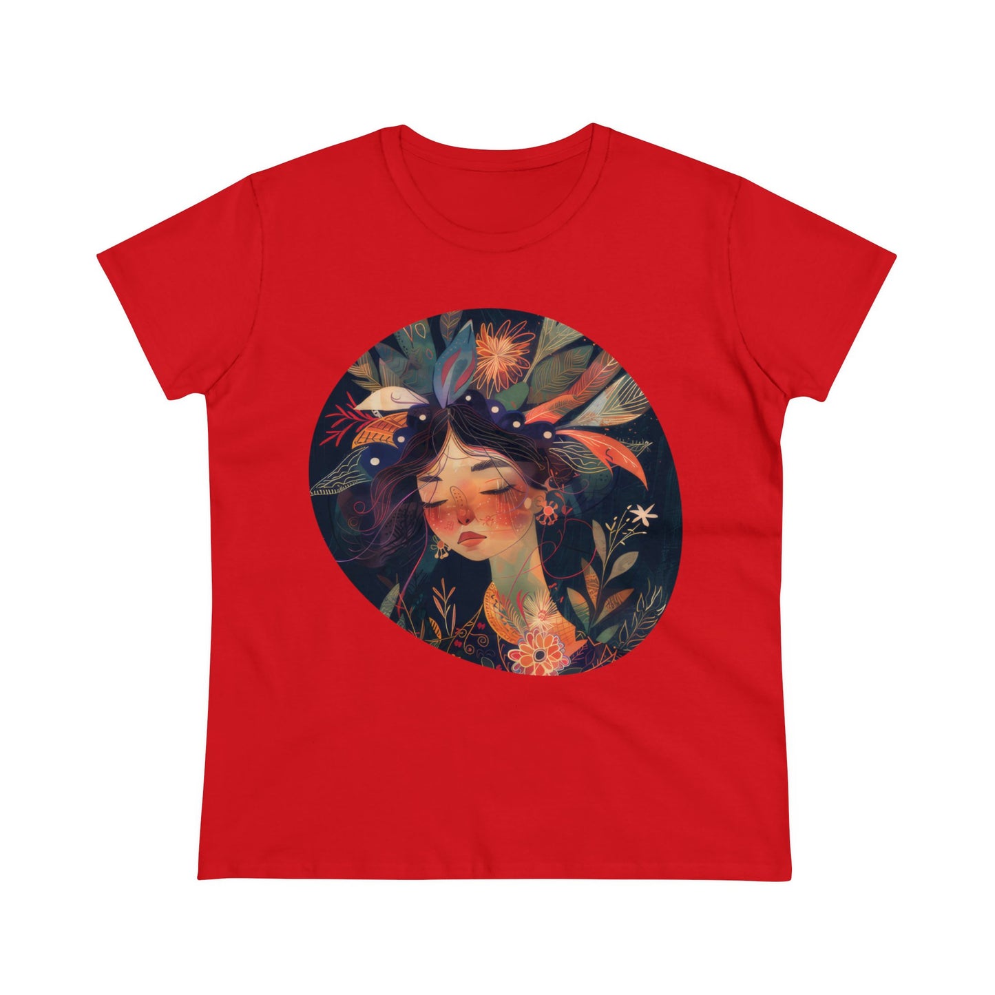 Flower Girl - Flowers - Women's Midweight Cotton Tee