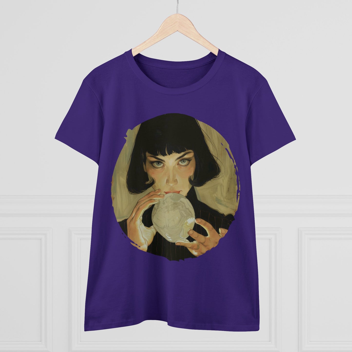 Crystal Ball - Mysticism - Women's Midweight Cotton Tee