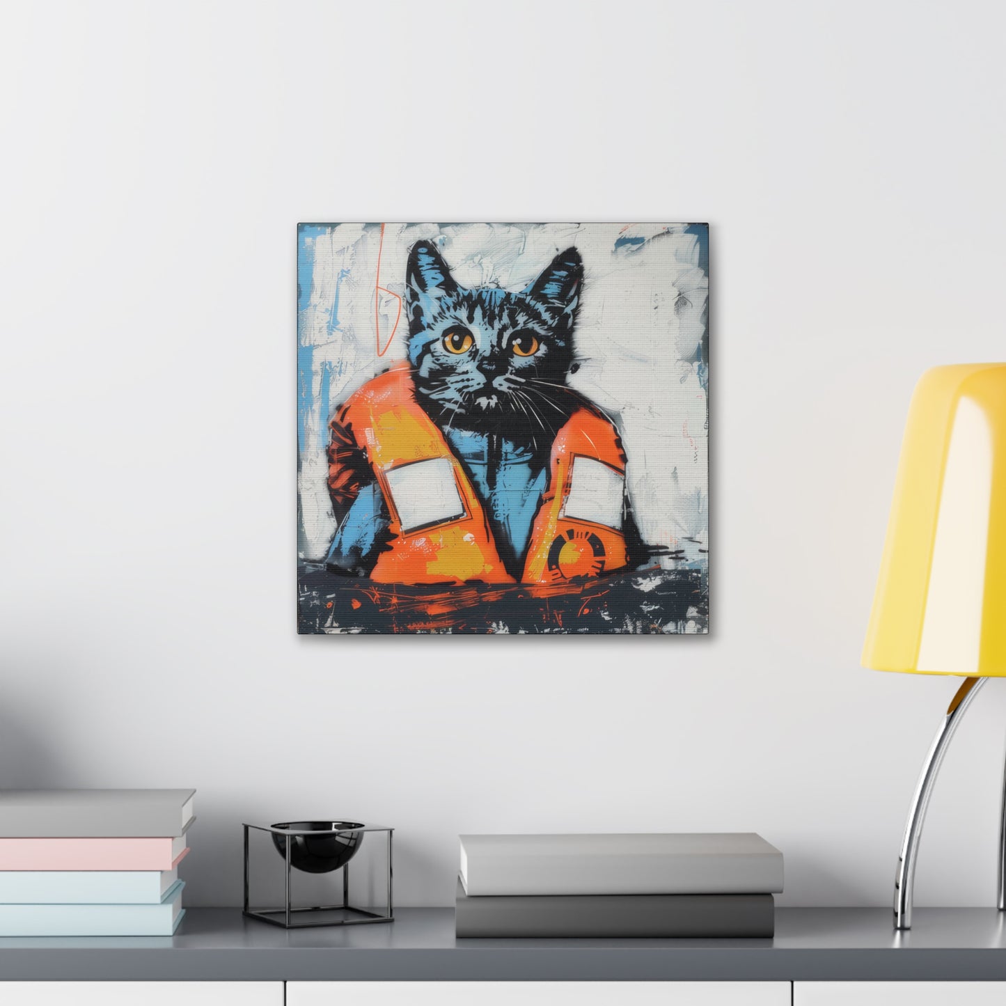 Rescue Cat - Canvas Stretched, 0.75"