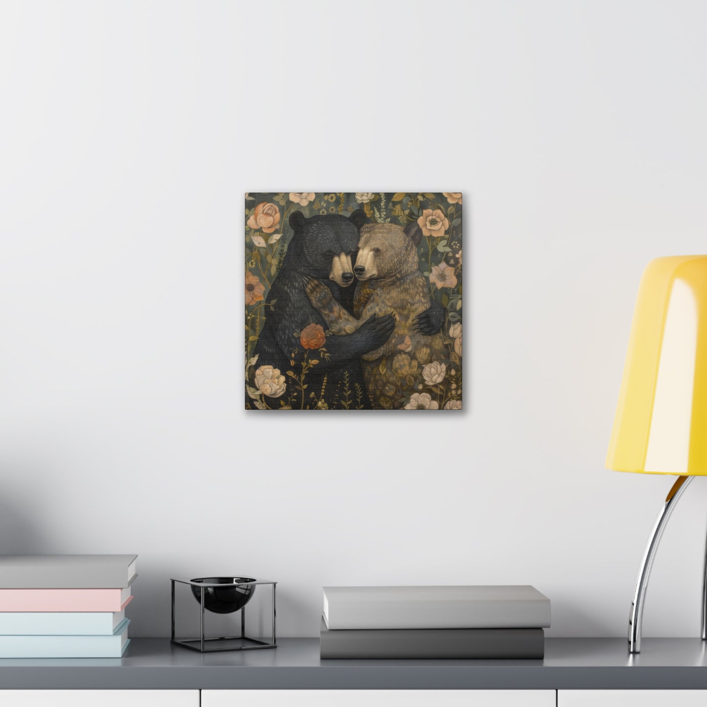 Hugging Bears - Canvas Stretched, 0.75" - Canvas Stretched, 0.75"