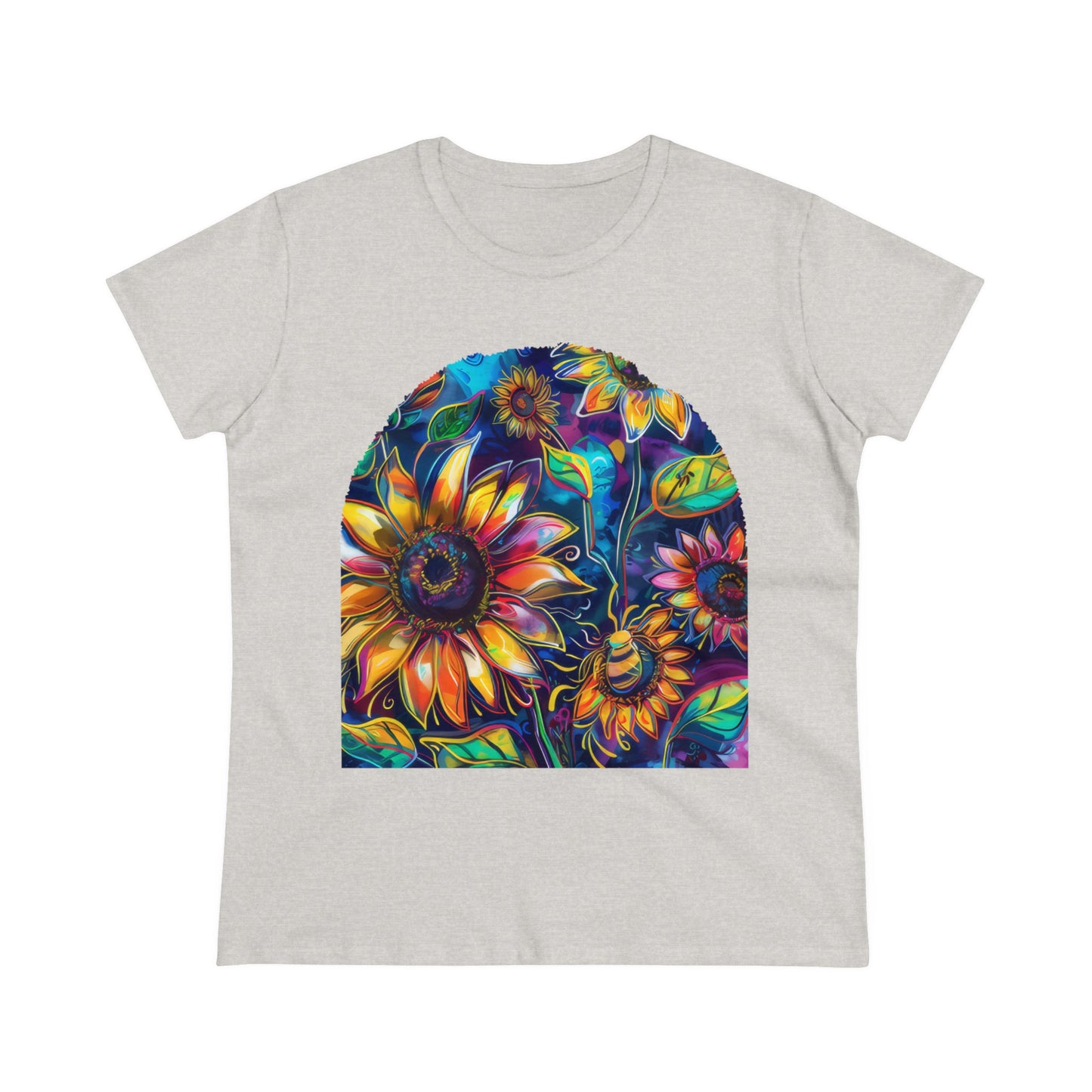 Sunflowers - Women's Midweight Cotton Tee