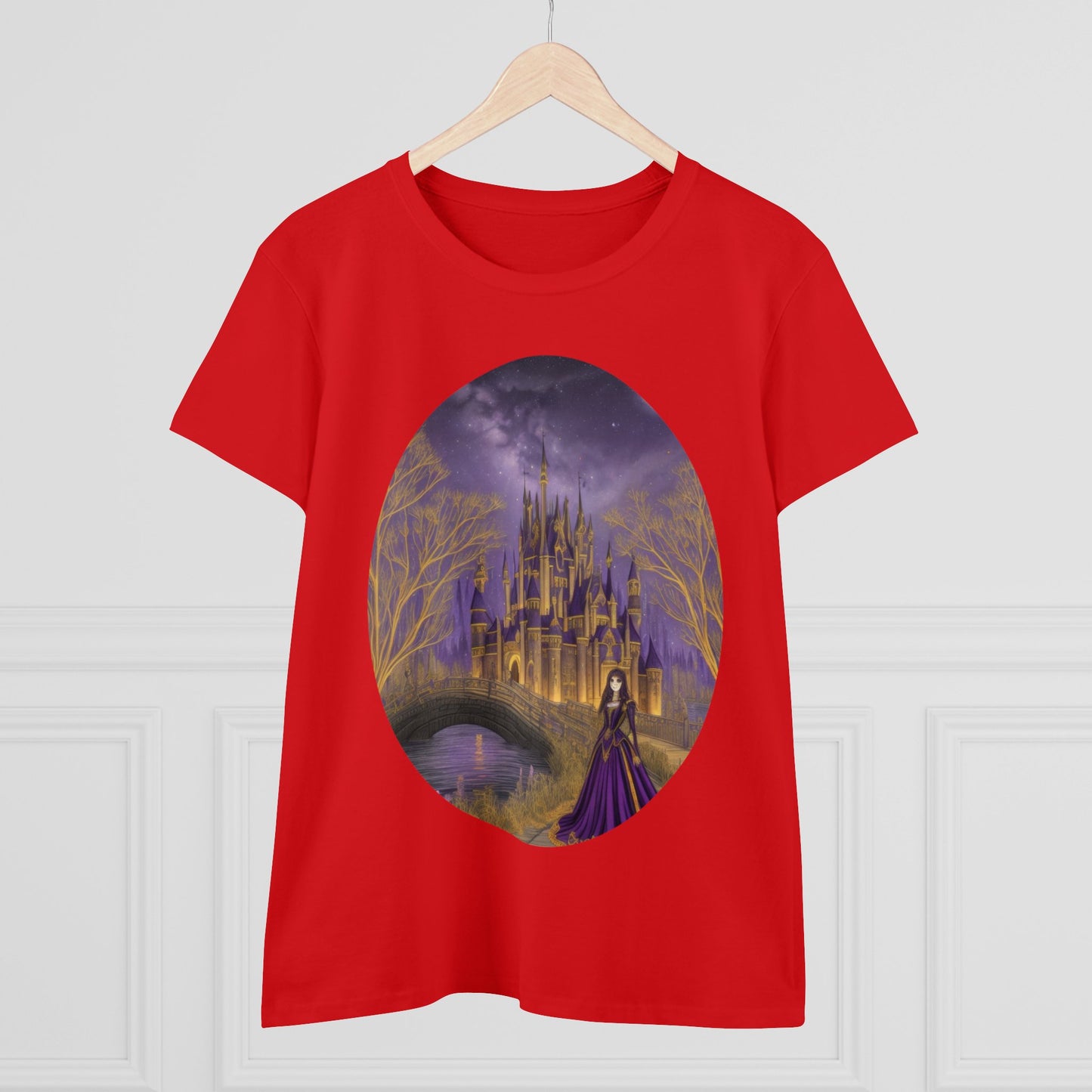 The Purple Castle - Fantasy - Women's Midweight Cotton Tee