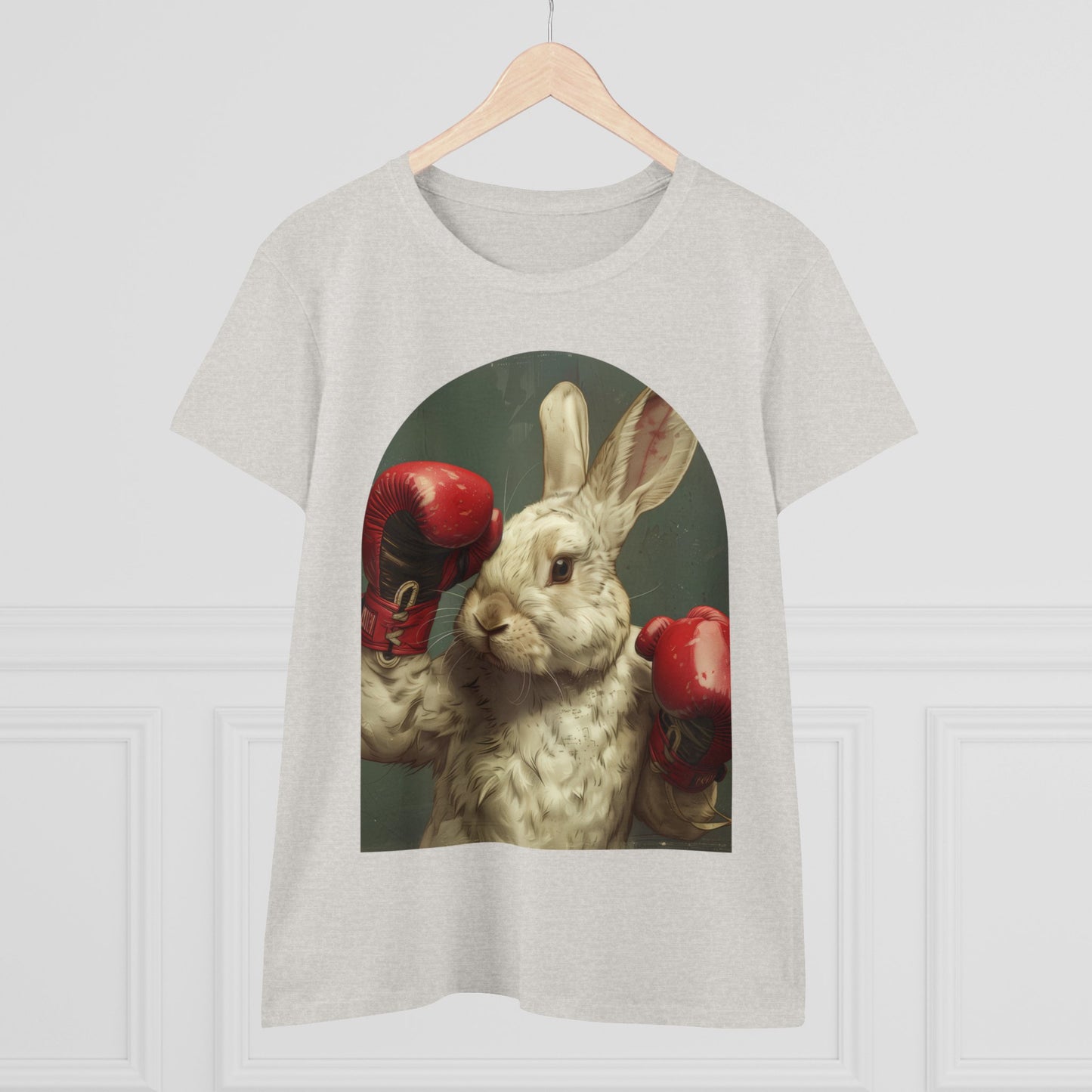 Boxing Rabbit - Women's Midweight Cotton Tee