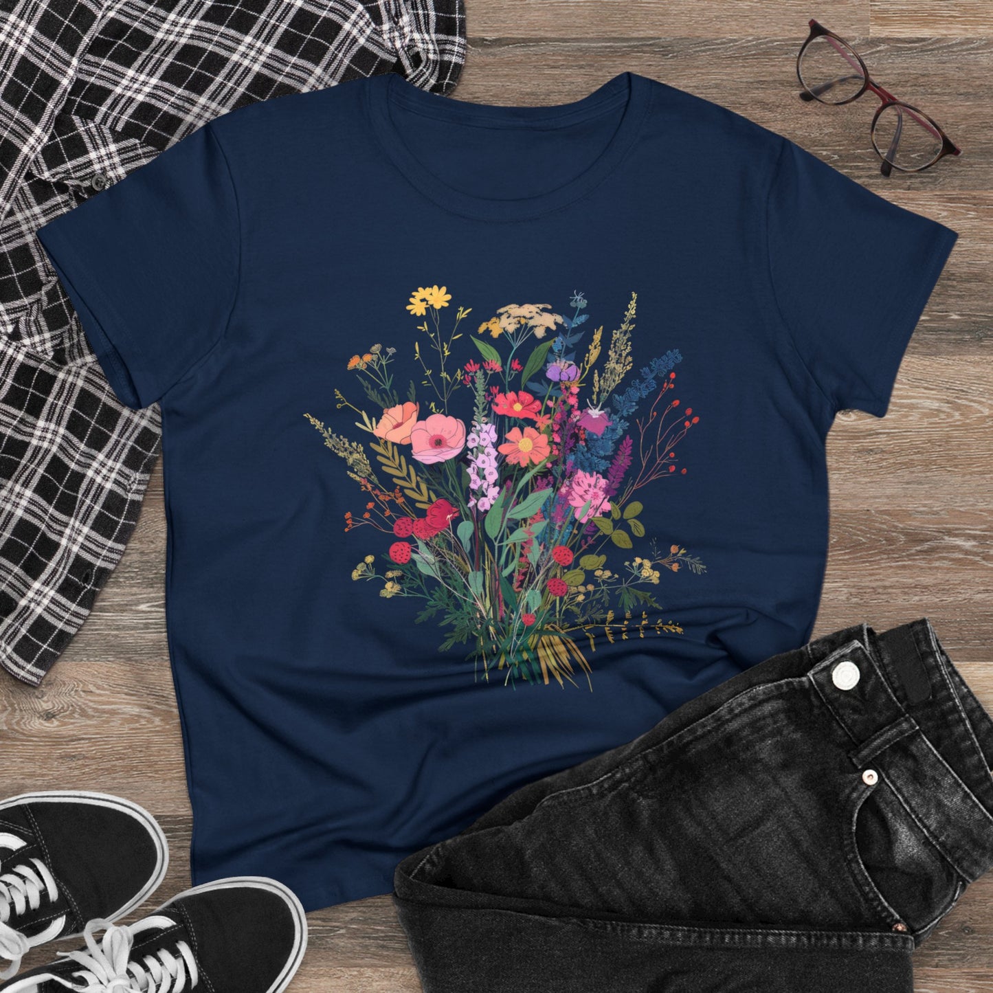 Wildflowers - Women's Midweight Cotton Tee