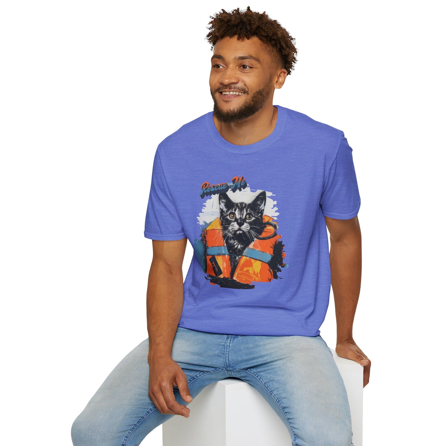 Rescue Cat - Unisex Softstyle T-Shirt