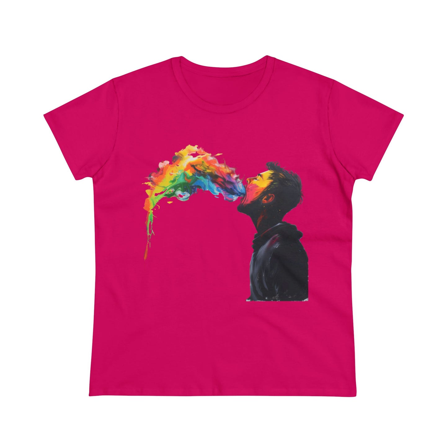 Rainbow Breath - Women's Midweight Cotton Tee