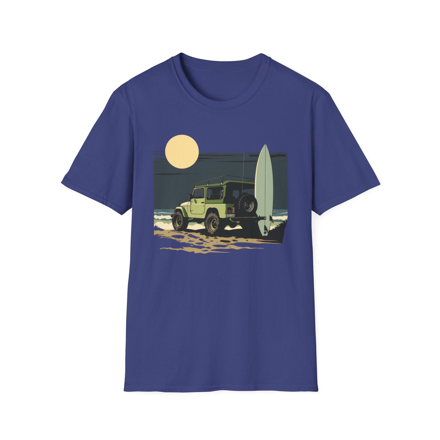 Jeep on the Beach - Unisex Softstyle T-Shirt