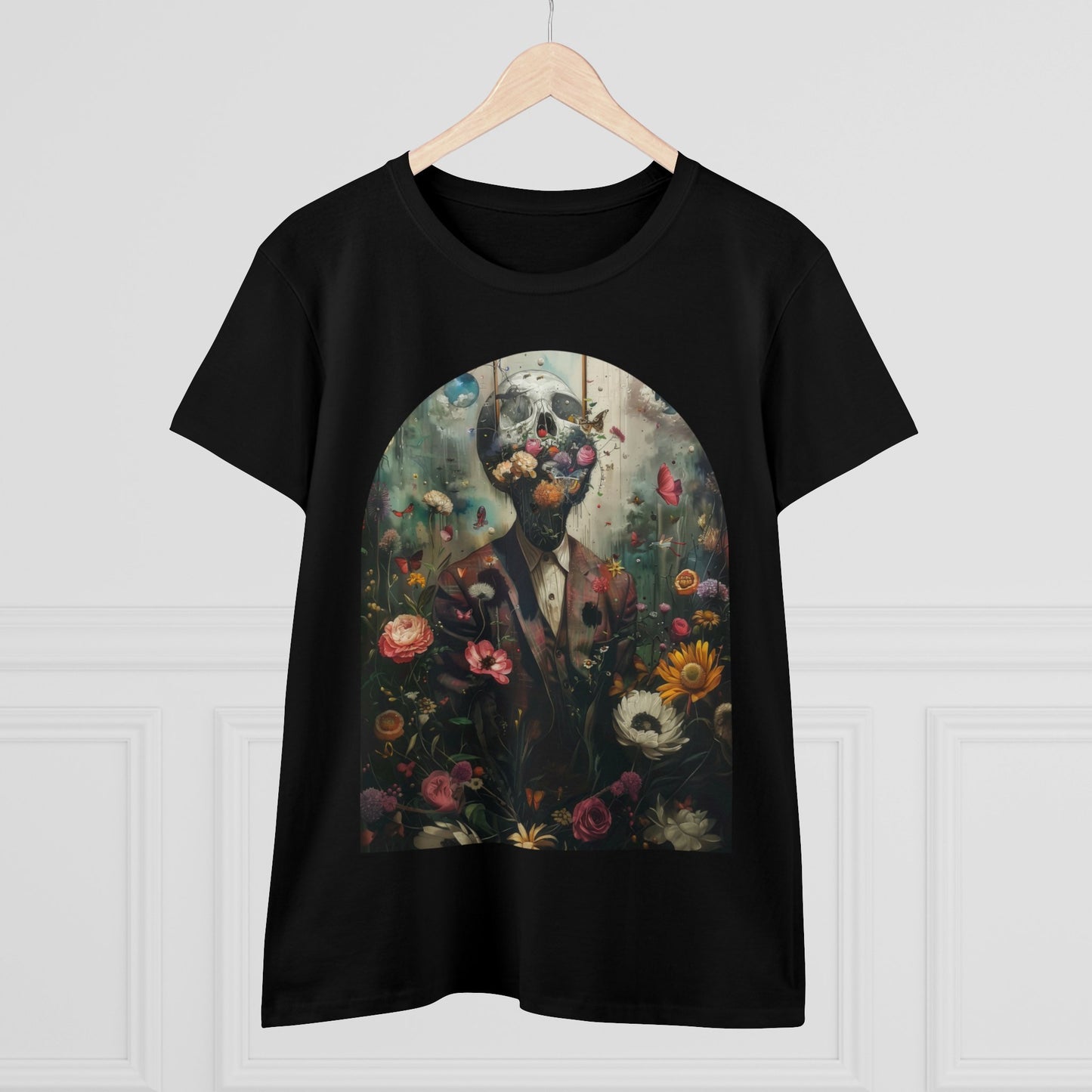 Flowers on My Mind - Women's Midweight Cotton Tee