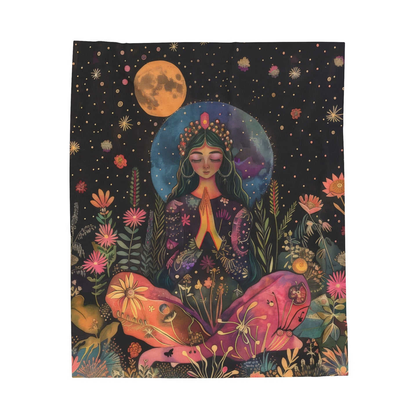 Meditation - Velveteen Plush Blanket