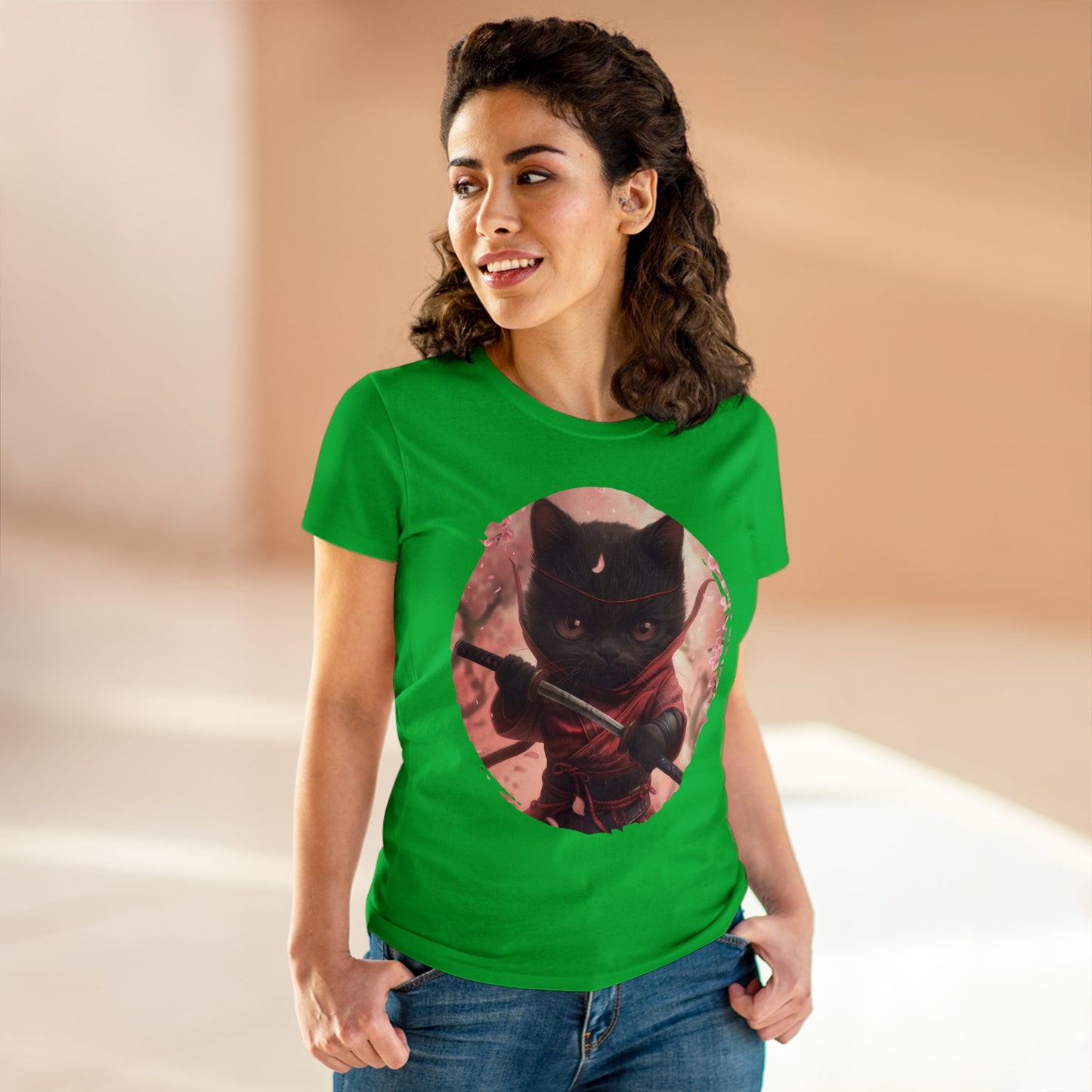 Ninja Kitty - Women's Midweight Cotton Tee