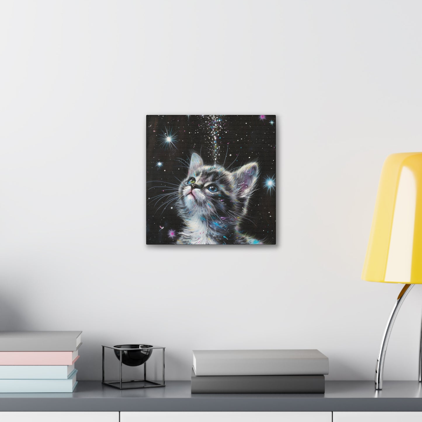 Sparkly Kitten - Canvas Stretched, 0.75" - Canvas Stretched, 0.75"