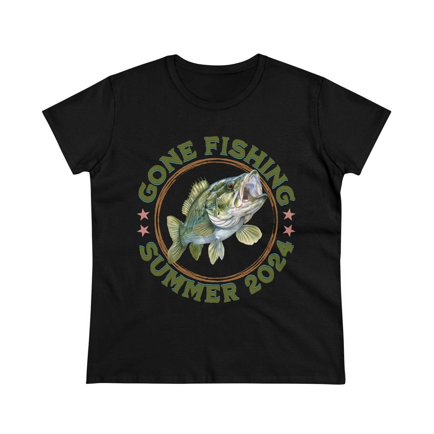 Gone Fishing - Women's Midweight Cotton Tee