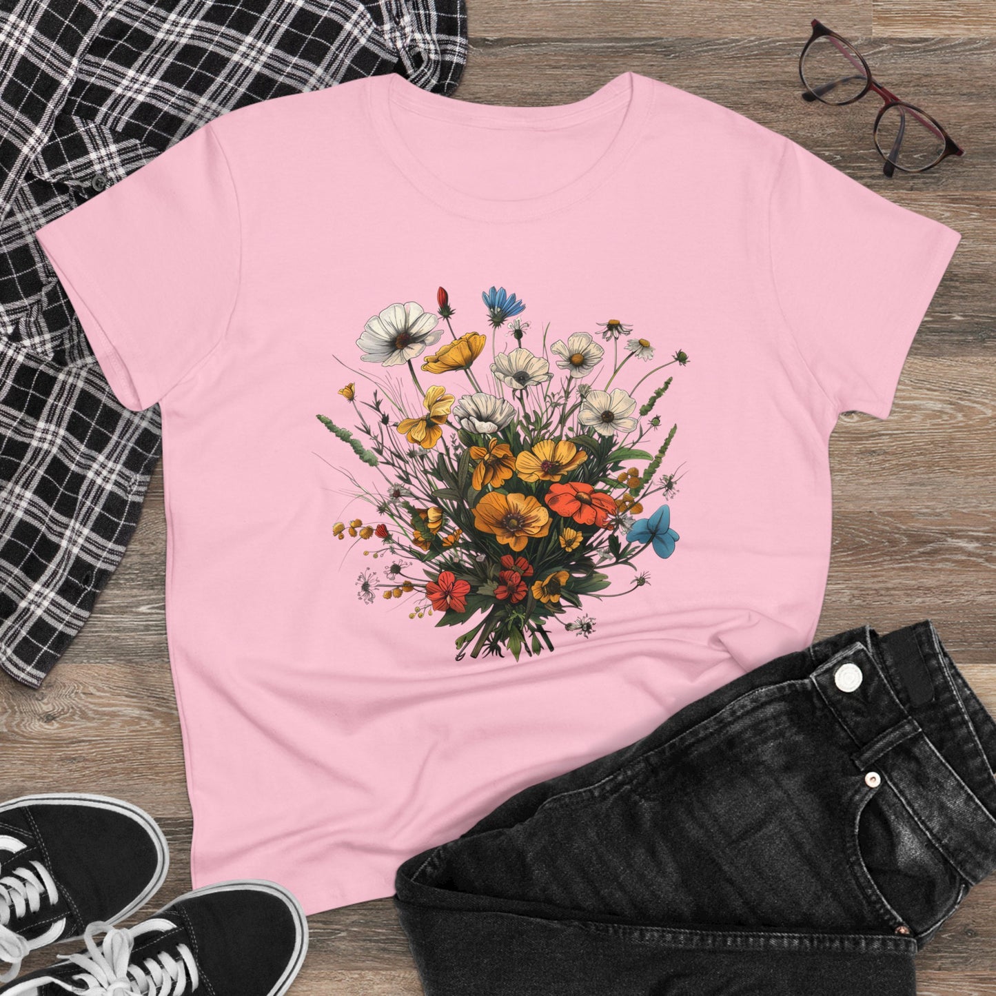 Wildflowers - Women's Midweight Cotton Tee