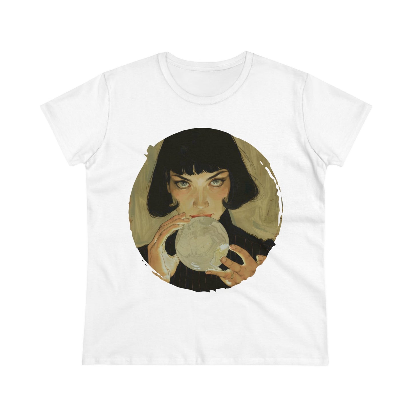 Crystal Ball - Mysticism - Women's Midweight Cotton Tee