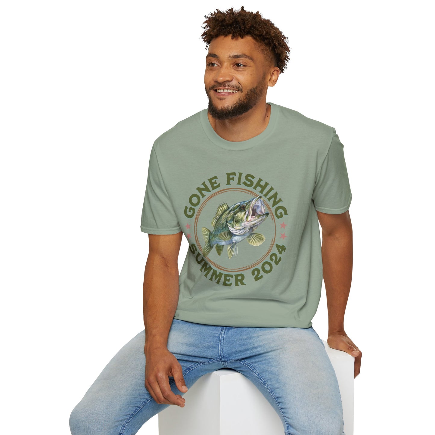 Gone Fishing - Unisex Softstyle T-Shirt