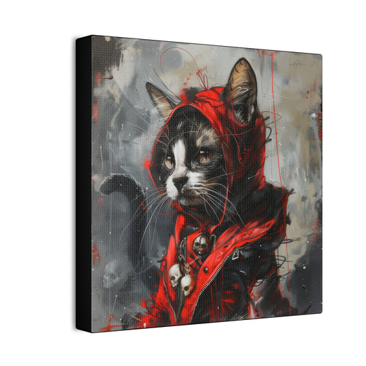 Street Kitty - Canvas Stretched, 0.75" - Canvas Stretched, 0.75"