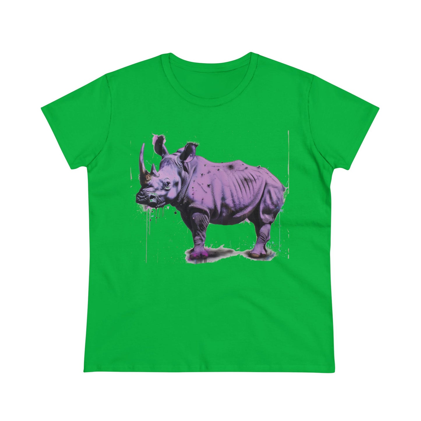 Purple Rhino - Women's Midweight Cotton Tee