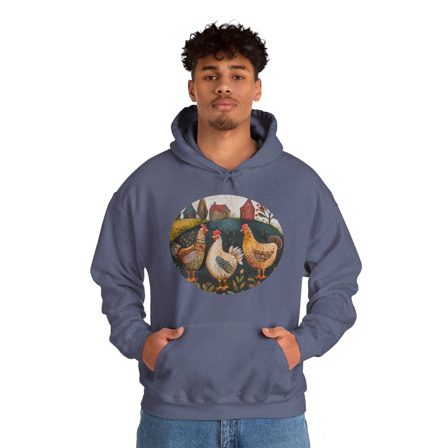 Chickens - Unisex Heavy Blend™ Hooded Sweatshirt