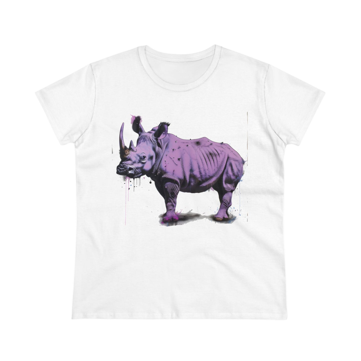 Purple Rhino - Women's Midweight Cotton Tee