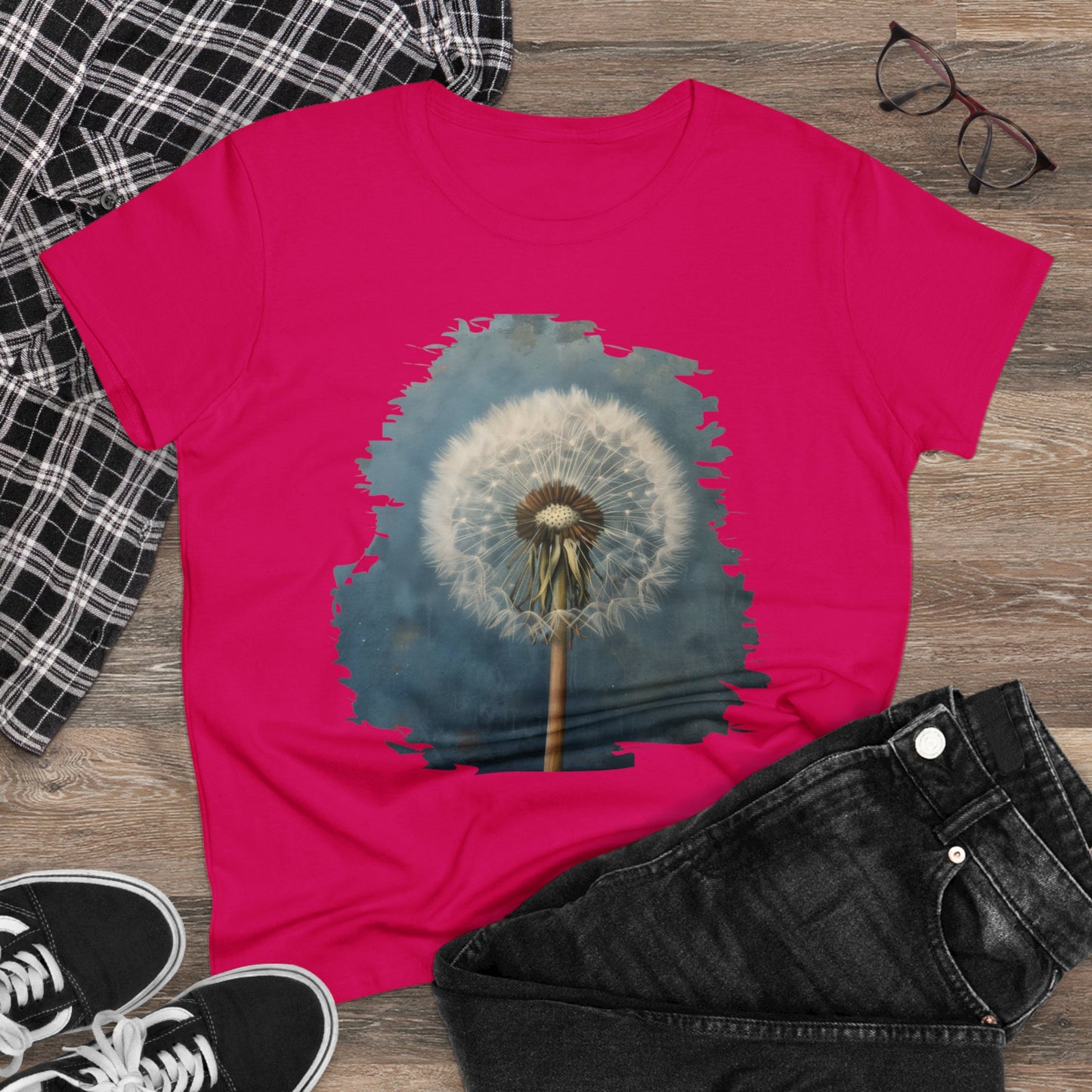 Dandelion - Flowers - Women's Midweight Cotton Tee