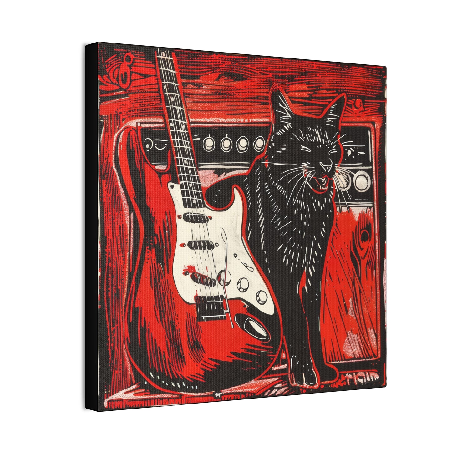 Kitty Sings the Blues - Canvas Stretched, 0.75"