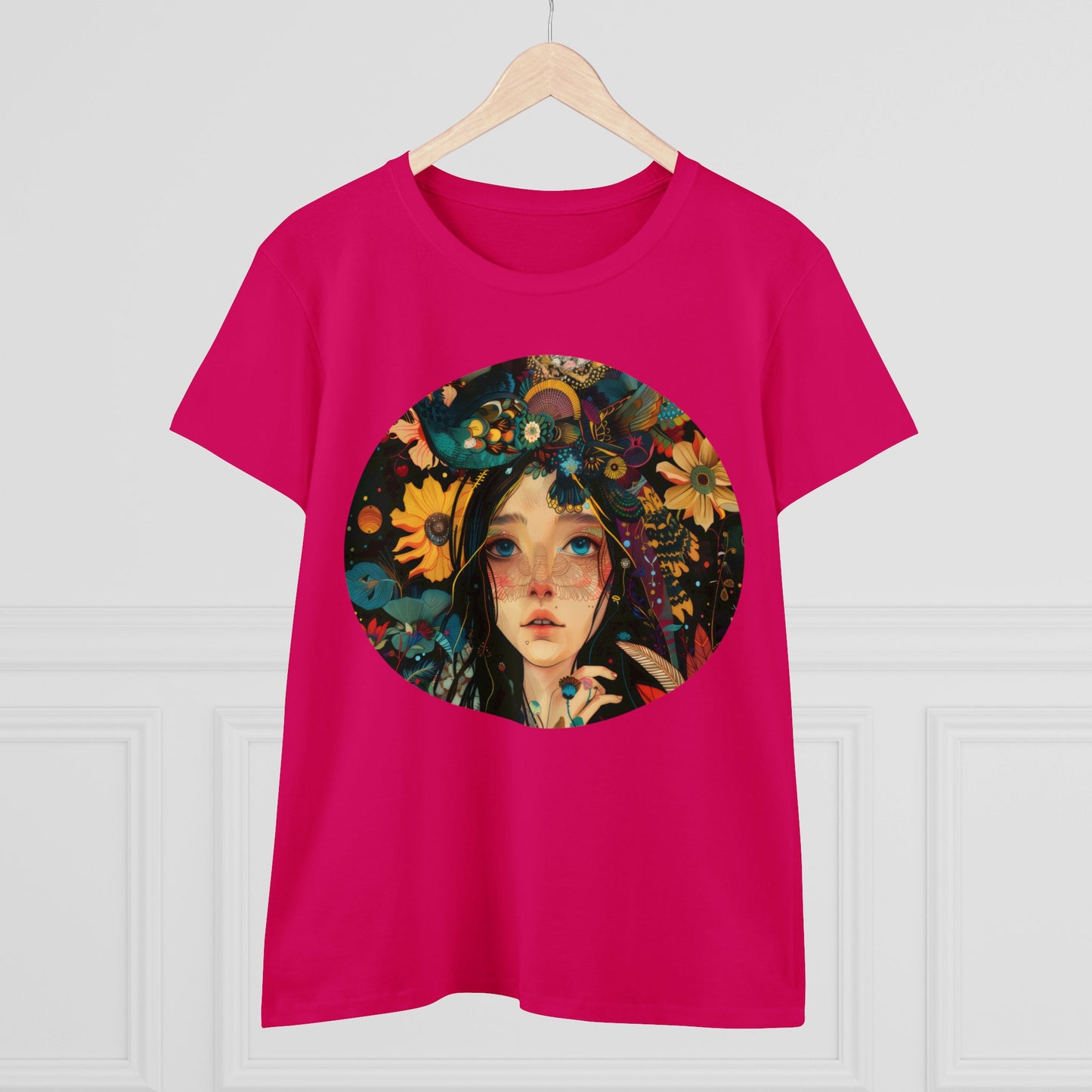 Flower Girl - Women's Midweight Cotton Tee