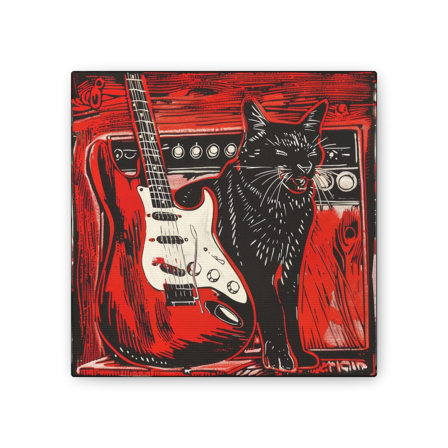 Kitty Sings the Blues - Canvas Stretched, 0.75"