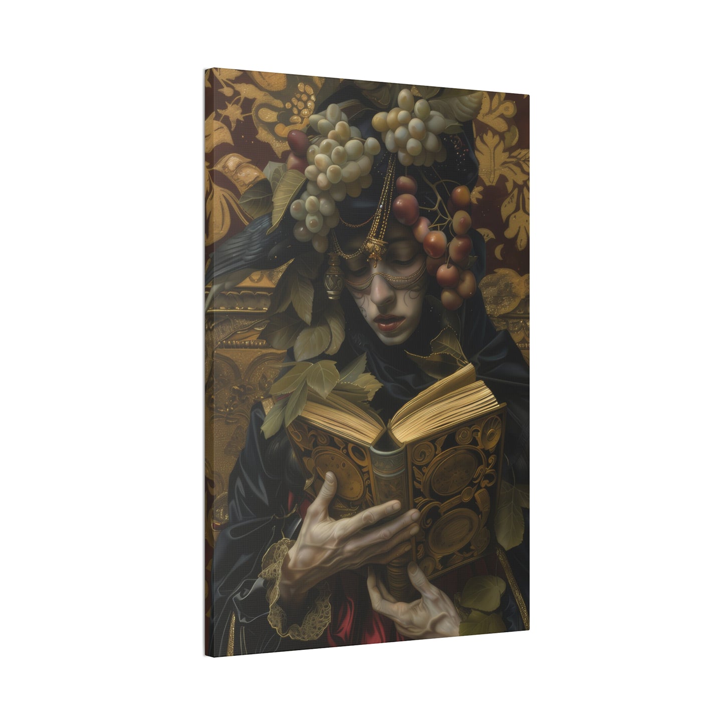 Solemn Book - Canvas Stretched, 0.75"